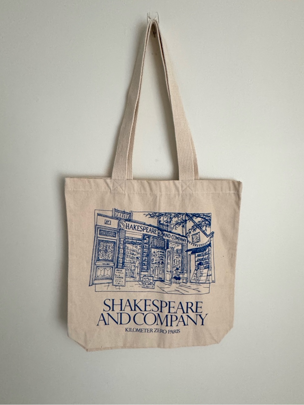 Shakespeare and Company Tote Bag in Blue